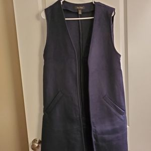 Navy long Vest